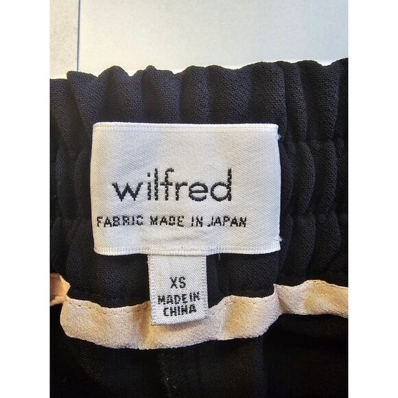 Wilfred Women's Elastic Waist Drawstring Jogger Pant Solid Black Size XS - Picture 3 of 5